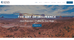 Desktop Screenshot of aimsinsurance.com